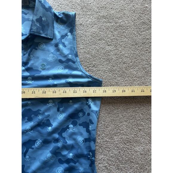 GFore Women’s Skull Icon M Camo Sleeveless Polo Tulum Golf Shirt G/Fore - Picture 7 of 7